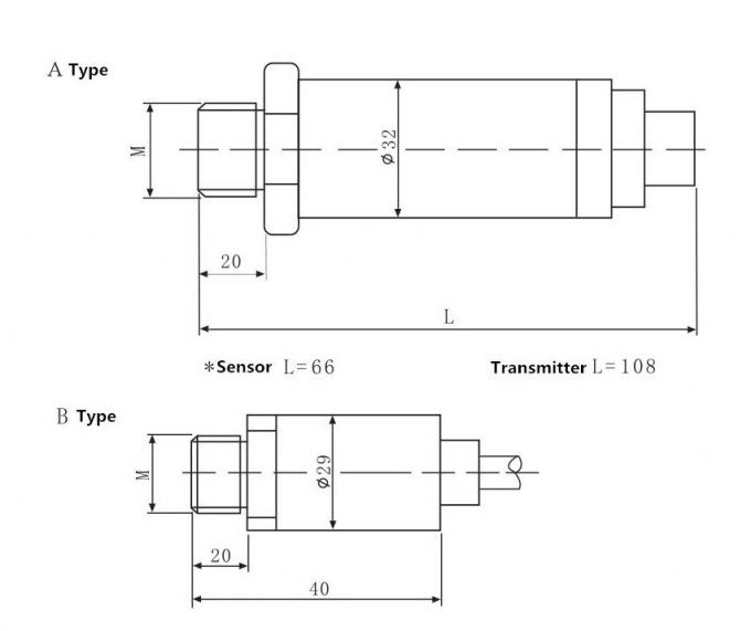 СС316 передатчик давления струбцины 4~20мА/0-5В/0-10В санитарный